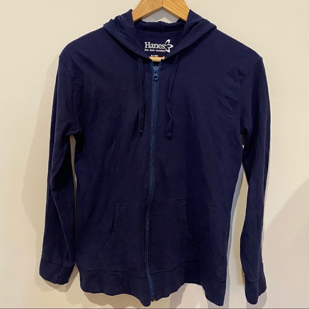 Hanes Women’s Hoodie. Cotton. Spring/Summer. Size Small. Navy